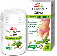 картинка ТРОПИКАНА СЛИМ ЗЕЛЕНЫЙ КОФЕ ТАБ №60 ТРОПИКАНА СЛИМ ЗЕЛЕНЫЙ КОФЕ ТАБ №60 купить за 520 руб. руб. - интернет-аптека «Фиалка». Санкт-Петербург. фото смотреть купить заказать цена