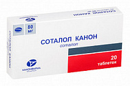 СОТАЛОЛ ТАБ 80МГ №20