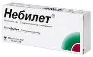 Небилет, таб. 5 мг №14