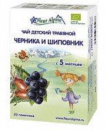 ФЛЕР АЛЬПИН ЧАЙ ЧЕРНИКА И ШИПОВНИК Ф/П №20