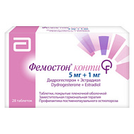 ФЕМОСТОН КОНТИ ТАБ 5МГ+1МГ №28