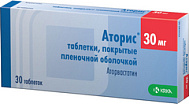 АТОРИС ТАБ П/О 30МГ №30