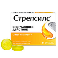 СТРЕПСИЛС ТАБ МЕД И ЛИМОН №24