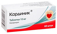 КОРДИНИК ТАБ 10МГ №60