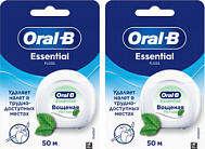 Орал-би з/нить Essential Floss мятная 50м*2