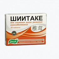 картинка ШИИТАКЕ ТАБЛ. №20 ШИИТАКЕ ТАБЛ. №20 купить за 485 руб. руб. - интернет-аптека «Фиалка». Санкт-Петербург. фото смотреть купить заказать цена
