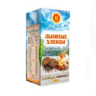 ХЛЕБЦЫ ЛЬНЯНЫЕ ЦЕЛЬНОЗЕРНОВЫЕ ИМБИРЬ-КОРИЦА-МЕД 80Г