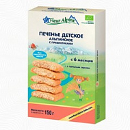 ФЛЕР АЛЬПИН ПЕЧЕНЬЕ АЛЬПИЙСКОЕ С ПРЕБИОТИКАМИ 150Г