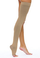 ЧУЛОК КОМПРЕССИОННЫЙ ДО БЕДРА С ОТКРЫТЫМ МЫСКОМ 2 КЛАСС КОМПРЕССИИ АРТ.Ч2-К(Н) Р.4 КРЕМОВЫЙ