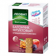 картинка ЛЕОВИТ БИОСЛИМИКА БАТОНЧИК ФРУКТОВЫЙ ОЧИЩАЮЩИЙ КОМПЛЕКС №7 ЛЕОВИТ БИОСЛИМИКА БАТОНЧИК ФРУКТОВЫЙ ОЧИЩАЮЩИЙ КОМПЛЕКС №7 купить за 185 руб. руб. - интернет-аптека «Фиалка». Санкт-Петербург. фото смотреть купить заказать цена