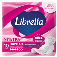 ПРОКЛАДКИ ЛИБРЕТТА УЛЬТРА НОРМАЛ МЯГКАЯ ПОВЕРХНОСТЬ №10