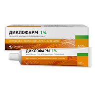 Диклофарм, гель 1% 100 г