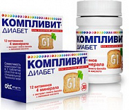 картинка КОМПЛИВИТ ДИАБЕТ ТАБ №30 КОМПЛИВИТ ДИАБЕТ ТАБ №30 купить за 320 руб. руб. - интернет-аптека «Фиалка». Санкт-Петербург. фото смотреть купить заказать цена