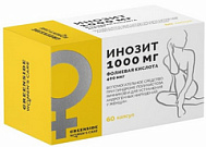 ИНОЗИТ 1000МГ+ФОЛИЕВАЯ КИСЛОТА 400МКГ КАПС №60