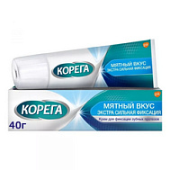 КОРЕГА КРЕМ Д/ФИКСАЦИИ ЗУБНЫХ ПРОТЕЗОВ ЭКСТРА СИЛЬНЫЙ МЯТНЫЙ 40Г