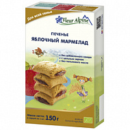 ФЛЕР АЛЬПИН ПЕЧЕНЬЕ ЯБЛОЧНЫЙ МАРМЕЛАД 150Г