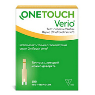 ТЕСТ-ПОЛОСКИ УАН ТАЧ ВЕРИО №100