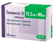 ТЕЛМИСТА Н ТАБ 12,5МГ+80МГ №28
