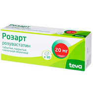 РОЗАРТ ТАБЛ П/О 20МГ №30