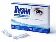 ВИЗИН ЧИСТАЯ СЛЕЗА ГЛАЗНЫЕ КАПЛИ АМП 0,5МЛ №10