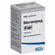 МЕТИПРЕД ТАБ 4МГ №100