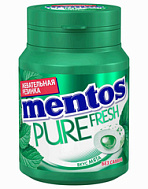 МЕНТОС ЖЕВАТЕЛЬНАЯ РЕЗИНКА PURE FRESH 54Г МЯТА