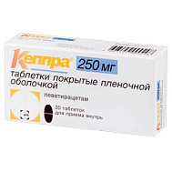КЕППРА ТАБ П/О 250МГ №30