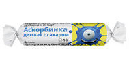 АСКОРБИНКА ДЕТСКАЯ С САХАРОМ ВИТАТЕКА ТАБ №10 КРУТКА