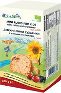 ФЛЕР АЛЬПИН СУХАРИКИ С ИЗЮМОМ И КЛЮКВОЙ МИНИ 100Г