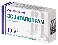 Эсциталопрам, таб. 10 мг №30