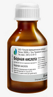 БОРНАЯ КИСЛОТА СПИРТОВОЙ РАСТВОР 3% 25МЛ