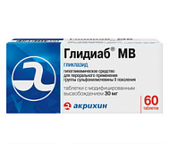 ГЛИДИАБ МВ ТАБ 30МГ №60
