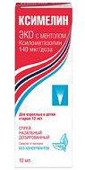 КСИМЕЛИН ЭКО С МЕНТОЛОМ СПРЕЙ НАЗАЛЬНЫЙ 140МКГ/ДОЗА 10МЛ