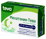 Мелатонин-тева, таб. 3 мг №30